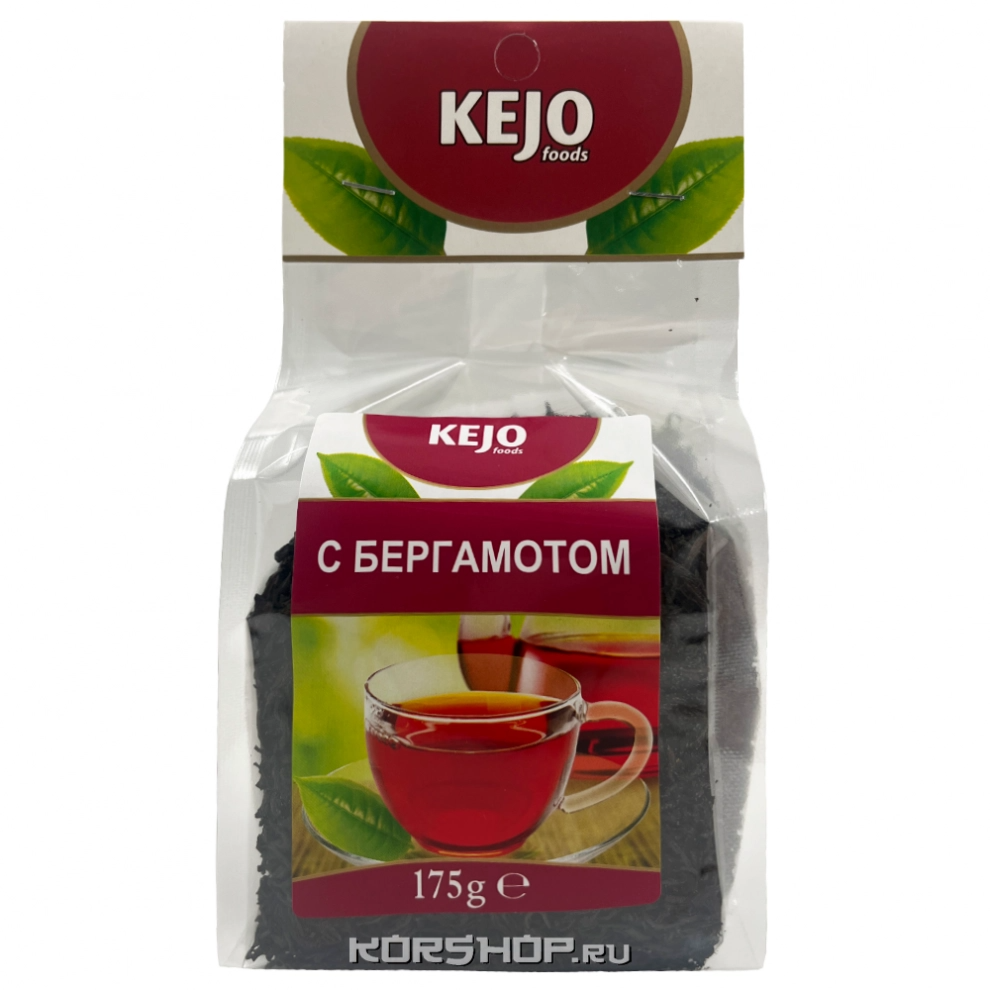 Черный чай байховый крупнолистовой с бергамотом Kejo, 175 г Акция